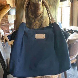 Navy Kate Spade Nylon Weekender Bag